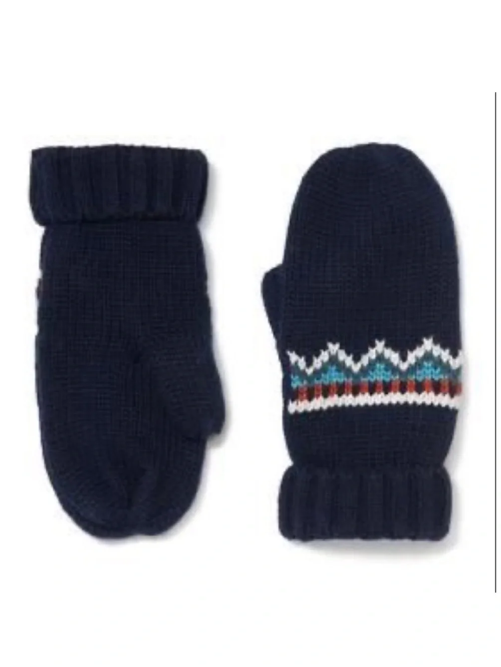 Janie and Jack Fair Isle Mittens, 6-12 Months- NWT -
